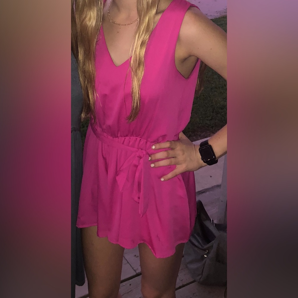 Hot Pink Romper